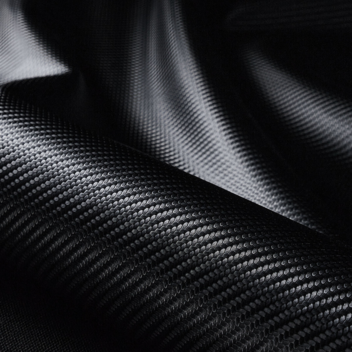 Close-up of matte black carbon-fiber-style hydro-dipped finish used on LOPHNIX steering wheel covers